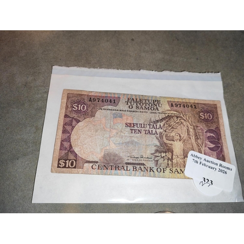 323 - Samoa $10 Bank Note