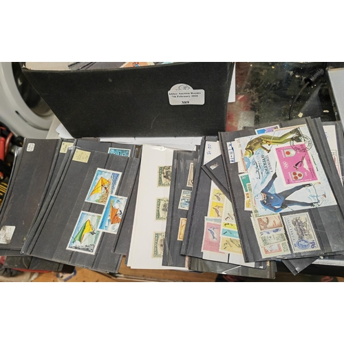 389 - Large Quantity Of Worls Issue Stamps On Card