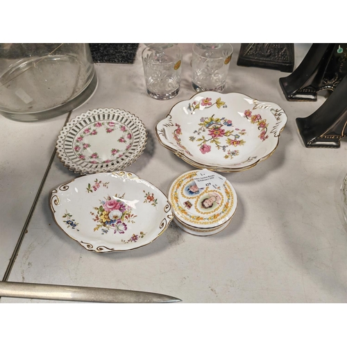 429 - Selection Of Plates Including Royal Albert, Coalport, Hammersley And Ribbon Plates Etc