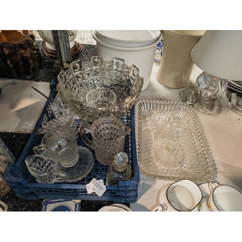 500 - Small Crate Of Various Glassware