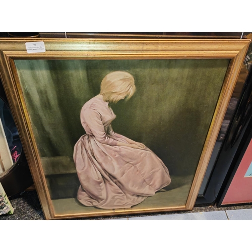 96 - Framed Print Of A Victorian Lady