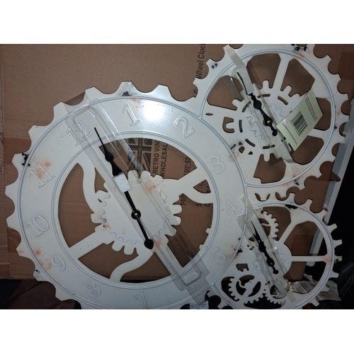 118 - Tin Cog Wall Clock
