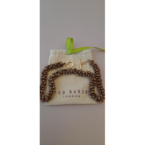 284 - Ted Baker Cluster Necklace With Original Bag