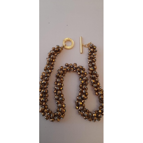 284 - Ted Baker Cluster Necklace With Original Bag