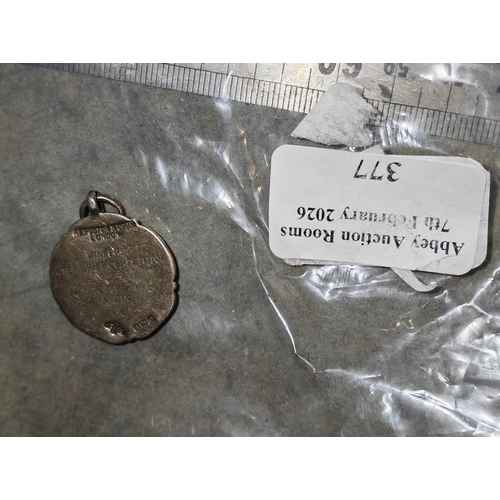 377 - Silver Shirt Competition Fob