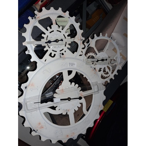 69 - Tin Cog Wall Clock
