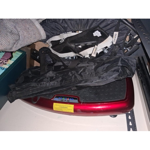 70 - Folding Trampoline With Bag Plus A Step Exerciser