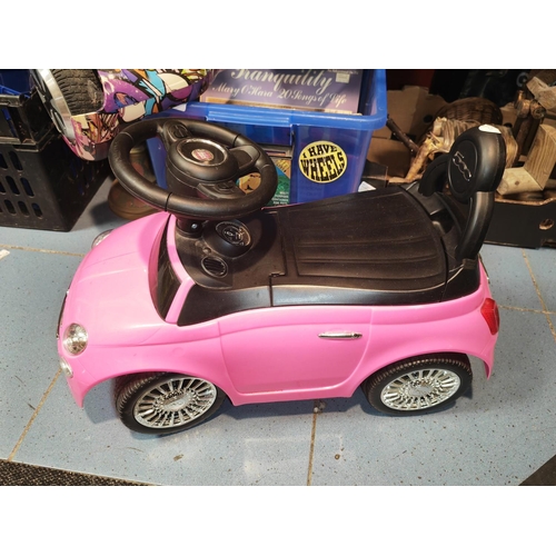 92 - Pink Ride On Car