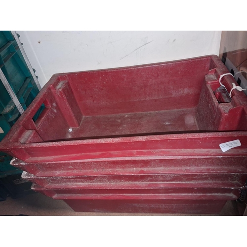 98 - 4 X Allibert Stackable Storage Trays 24