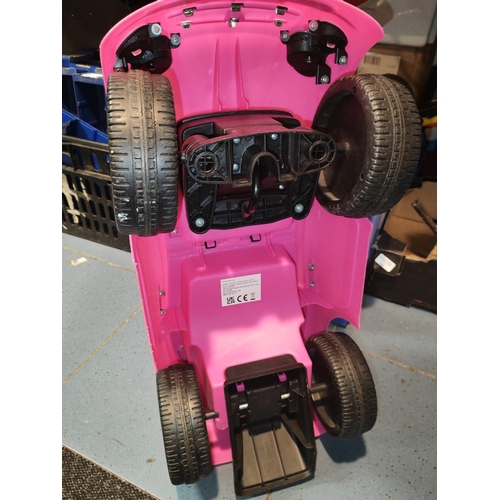 92 - Pink Ride On Car