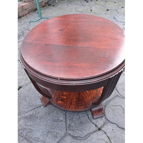 111 - 1930's Solid Oak Occassional Table