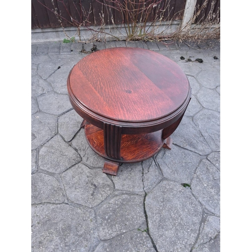 111 - 1930's Solid Oak Occassional Table