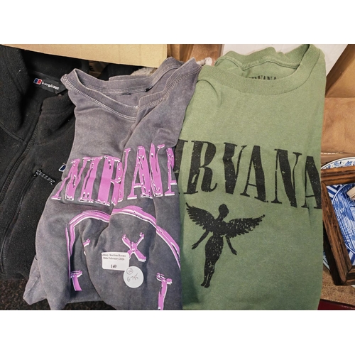 140 - 2 Nirvana T-Shirts Size Large