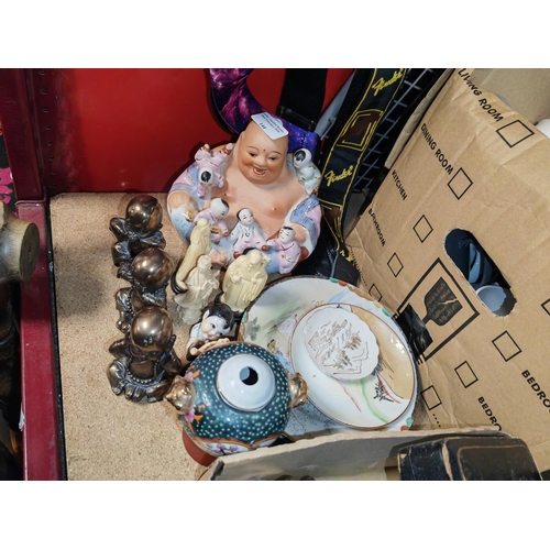 144 - Selection Of Oriental China And Resin Figurines