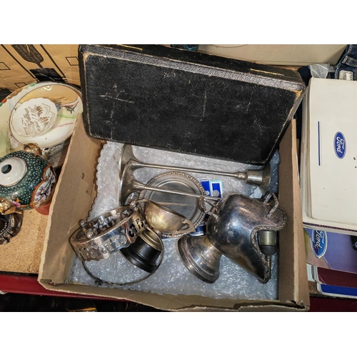 146 - Box Of Silver Plated Ware