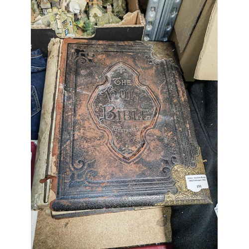 151 - 1878 Holy Bible In Need Of Repair