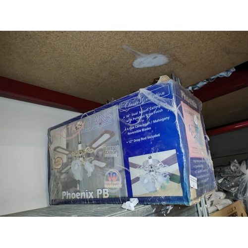 176 - Pheonix Ceiling Light Fan In Box