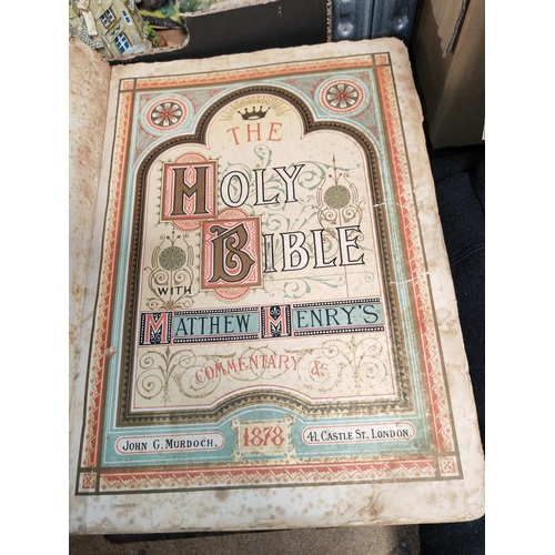151 - 1878 Holy Bible In Need Of Repair
