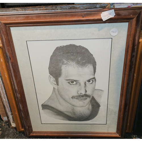 102 - Framed Print Of Freddy Mercury