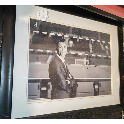 107 - Framed Picture Of Ashley Cole With A Signature No Certificate