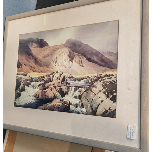 110 - Framed Print Of A Waterfall