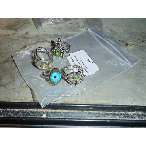 310 - 4 Dress Rings