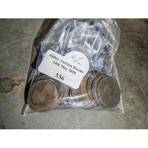 336 - Assorted Georgian + Victorian Coins