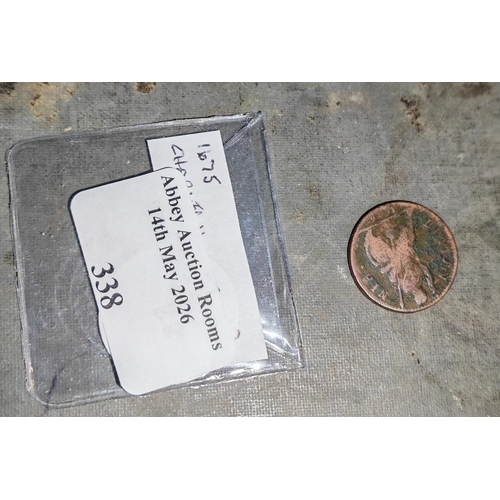 338 - 1675 Charles 11 Farthing