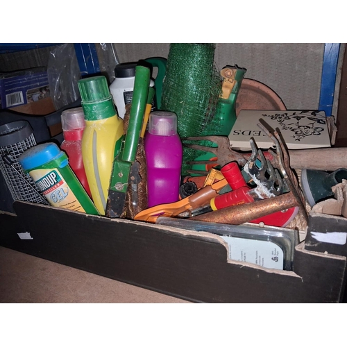 68 - Box Of Gardening Equipment Etc