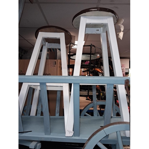 72 - 2 Painted Bar Stools