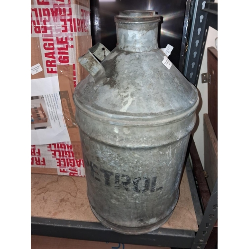 88 - Large Galvanized Petrol Can
