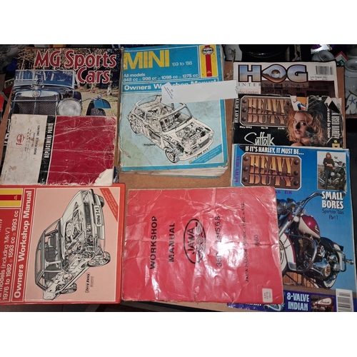 14 - Selection Of Car Related Books Including Haynes Manuals And Villier Workshop Book Etc