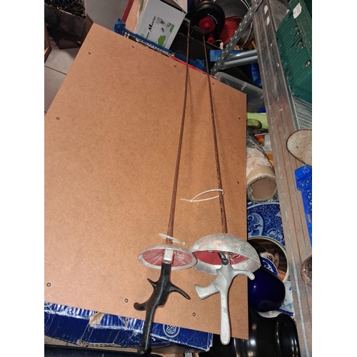 33 - Leon Paul Electric Epee Sword And Leon Paul Electric Foil Sword Both Needs Wire And Tips