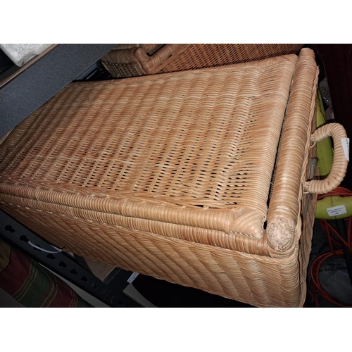 61 - 2 Wicker Baskets Some Damage