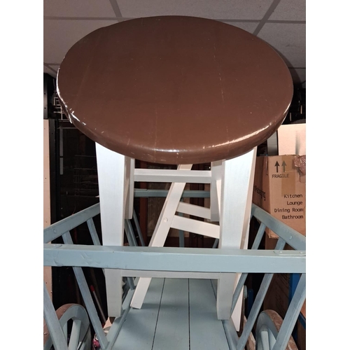72 - 2 Painted Bar Stools