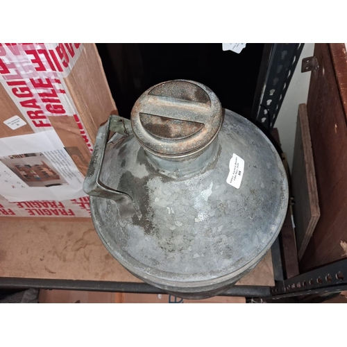 88 - Large Galvanized Petrol Can