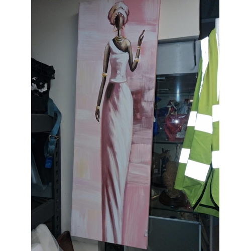91 - Print On Canvas Of An African Lady