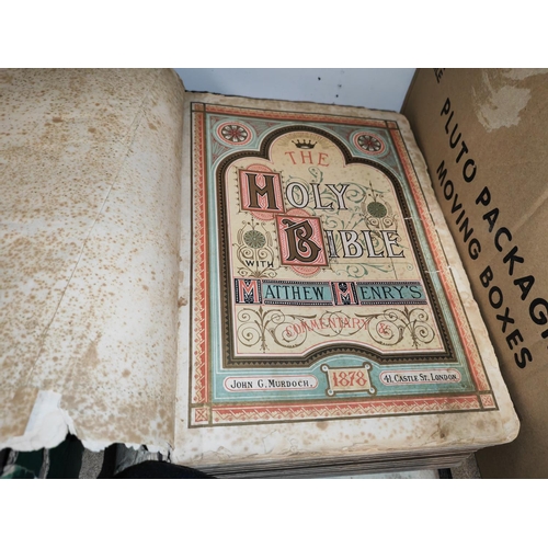 120 - 1878 Holy Bible In Need Of Repair
