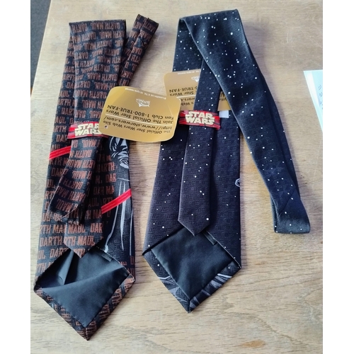 137 - 2 X Unused Star Wars Darth Maul Neck Ties