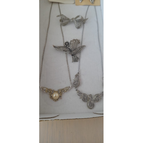 327 - Job Lot Of Marcasite Dress Jewellery