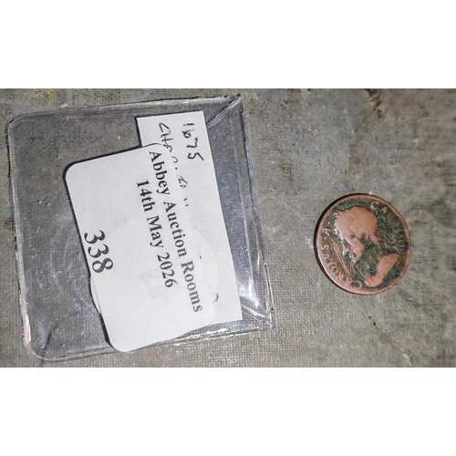 338 - 1675 Charles 11 Farthing