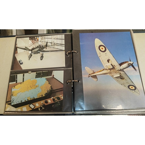 Folder Of Military/Aviation Postcards