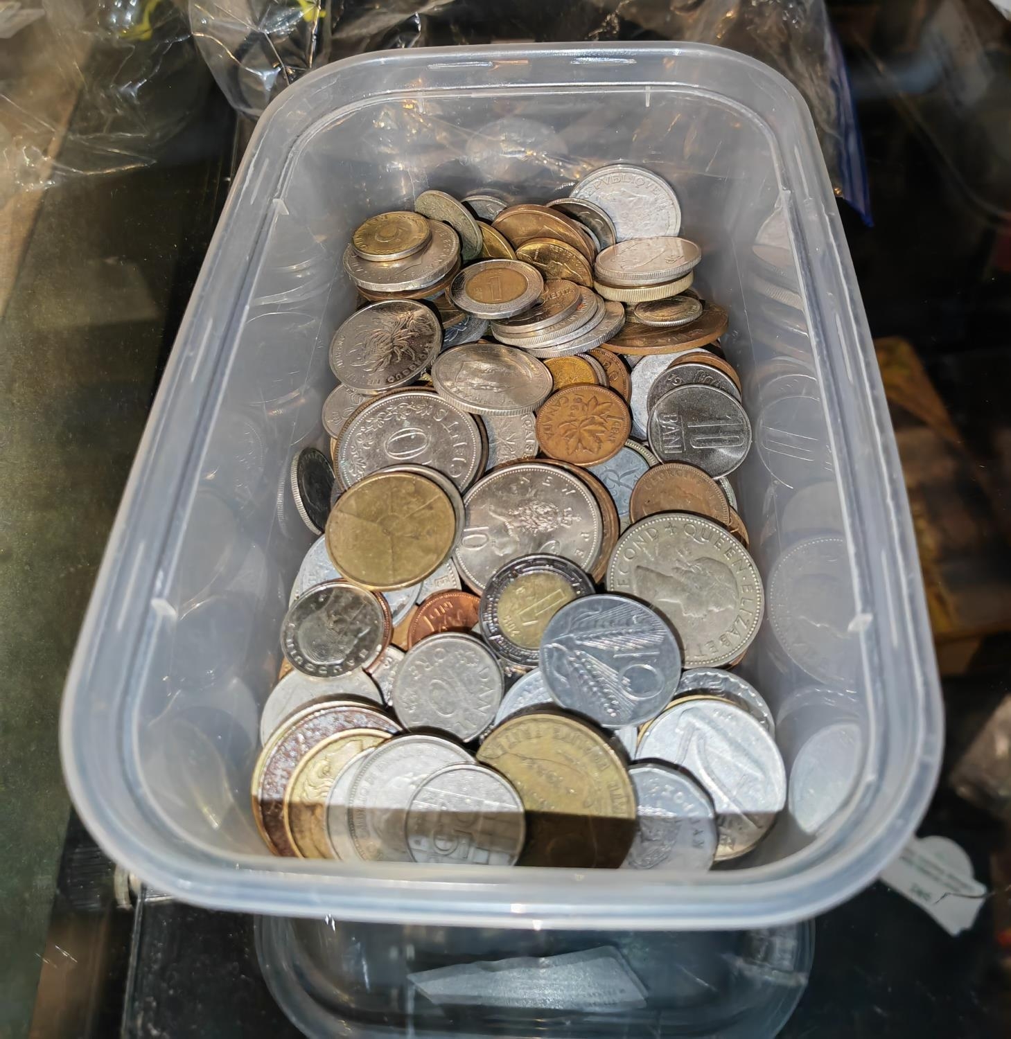 Tub Of Assorted Coins