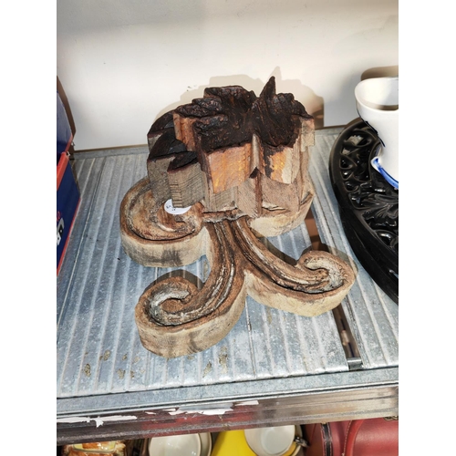 184 - 3 Old Wood Carvings