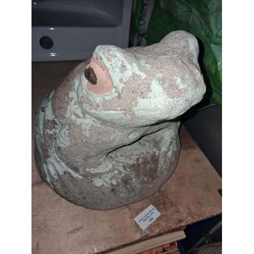 104 - Concrete Frog Ornament