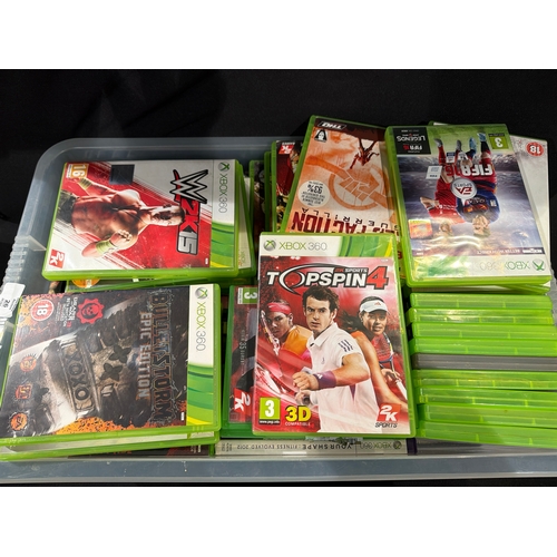 Xbox 360 with two controllers and a kinect camera also a large ...