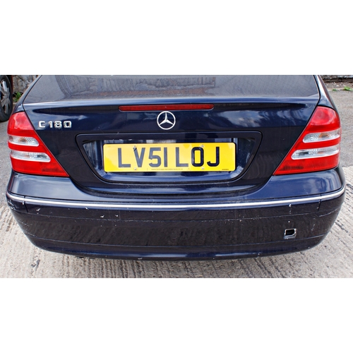 7 - Mercedes Benz C Class C180 Elegance Automatic, LV51 LOJ, V5 present, 2 previous owners, 45k mileage,... 