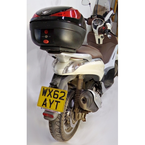 5 - Piaggio Beverly 300ie scooter, WX62AYT, no V5, 6700 mileage, MOT expires 1st September 2022, good wo... 