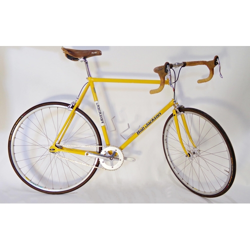 8 - Vintage Bob Jackson racing bike, with Brooks leather handlebars, Cane Creek breaks, Continental tyre... 