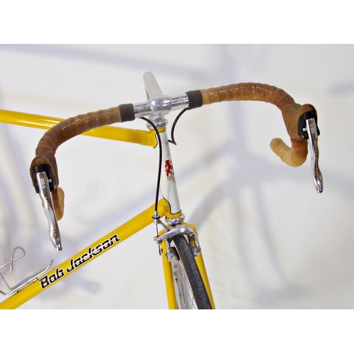 8 - Vintage Bob Jackson racing bike, with Brooks leather handlebars, Cane Creek breaks, Continental tyre... 